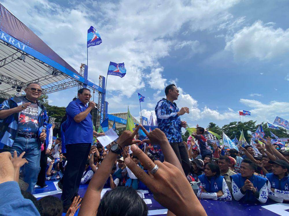 Kampanye SBY di Banyuwangi pada Pemilu 2024 di Banyuwangi. (IDN Times/ Agung Sedana)