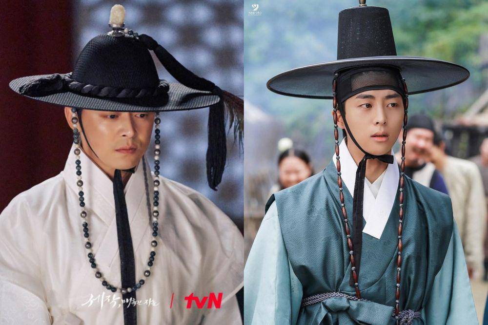 cuplikan Jo Jung Suk di drakor Captivating the King (dok. tvN/세작, 매혹된 자들) | cuplikan Kim Mu Jun di drakor My Dearest (post.naver.com/나인아토엔터테인먼트)