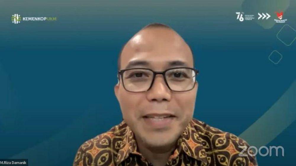 Riza Damanik, Staf Ahli Hubungan Antar Lembaga, Kementerian Koperasi dan UKM dalam Acara Transformasi UMKM Menggenggam Peluang Digital di Tahun 2024 (dok.Istimewa)