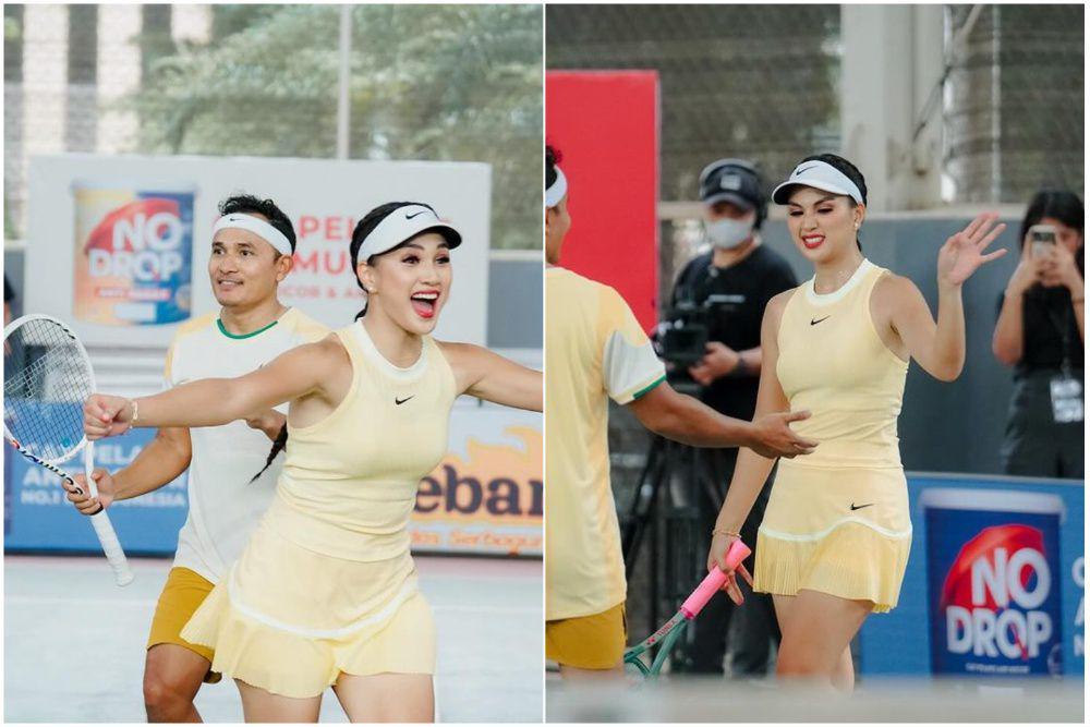 8 Potret Tanta Ginting-Denalta Tanding Tenis di TOSI 2, Kompak!