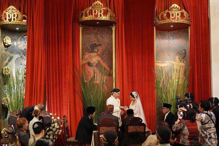 Pernikahan Nadia Soekarno dan Kama Sukarno. (Instagram.com/sorayahaque)