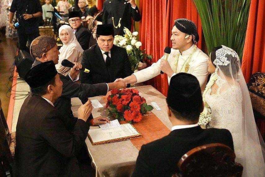 Pernikahan Nadia Soekarno dan Kama Sukarno. (Instagram.com/sorayahaque)