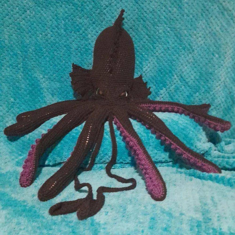 potret rajutan tangan bertema kraken (reddit.com/ragamuffin87)