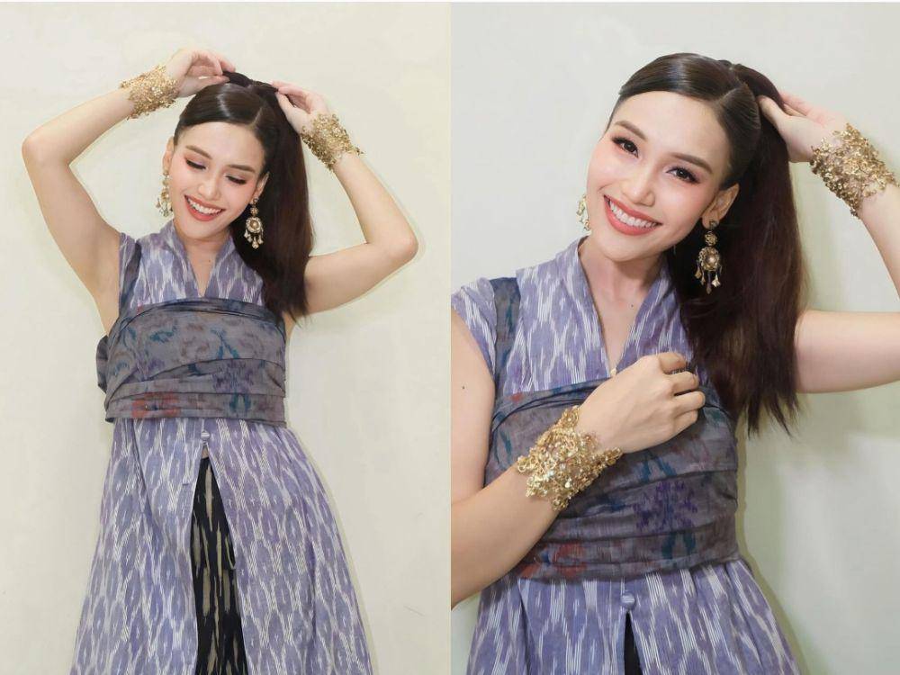potret Ayu Ting Ting memakai busana wastra (instagram.com/ayutingting92)