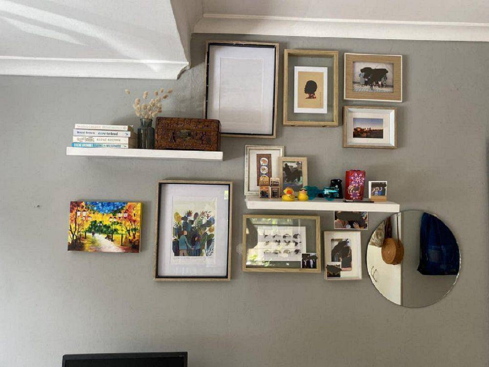 potret gallery wall di dalam rumah (reddit.com/SarahCBear)