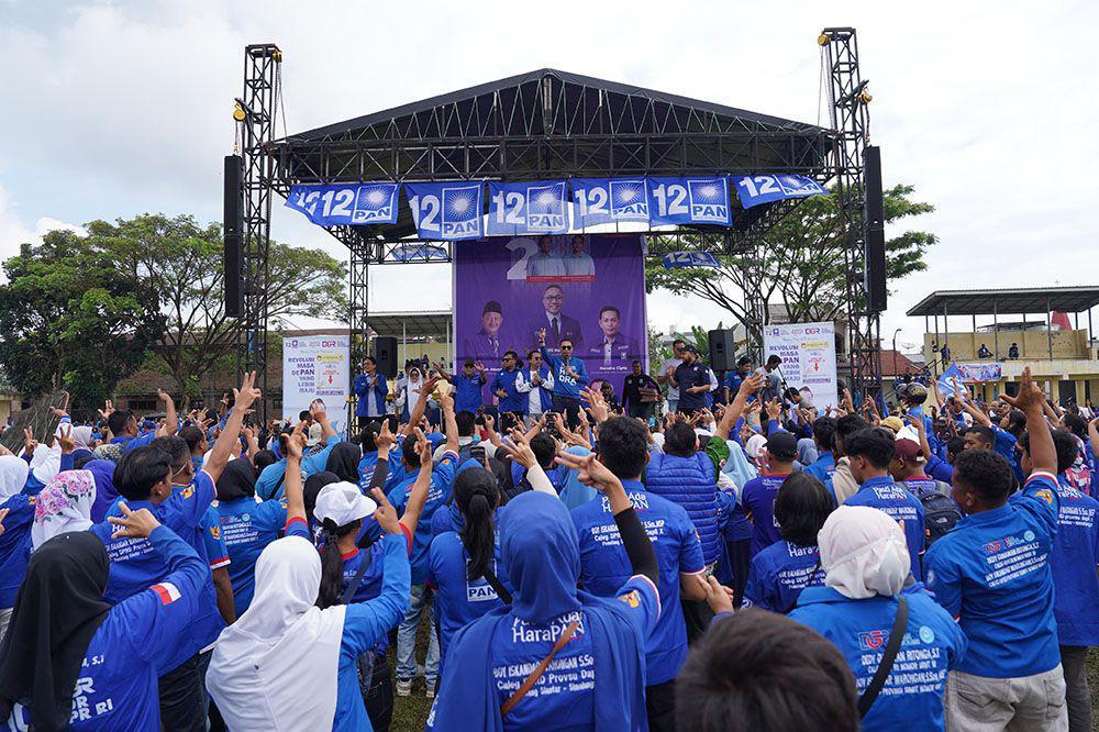 Meriahnya Kampanye Akbar Perdana DPD PAN Pematang Siantar