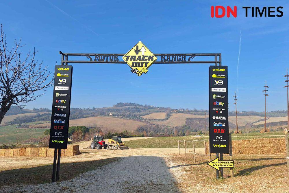 Suasana di Tavullia, kampung Valentino Rossi yang merupakan markas VR46 Racing Team dan Akademi. (IDN Times/Satria Permana)