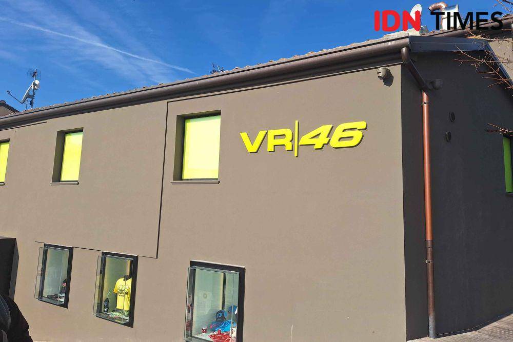 Suasana di Tavullia, kampung Valentino Rossi yang merupakan markas VR46 Racing Team dan Akademi. (IDN Times/Satria Permana)