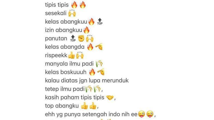 asal usul ilmu padi abangku (x.com/hiburandisosmed)