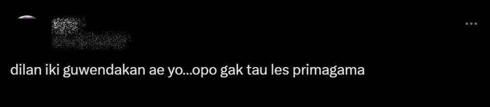 komentar kocak warganet film Dilan Wo Ai Ni (x.com)