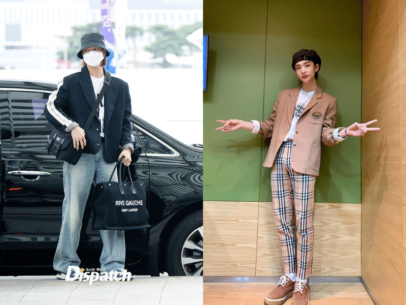 9 Inspirasi Mix and Match Blazer ala Hyunjin Stray Kids, Fashionable!