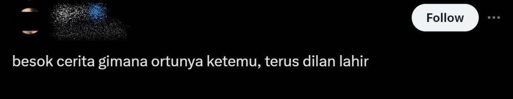 komentar kocak warganet film Dilan Wo Ai Ni (x.com)