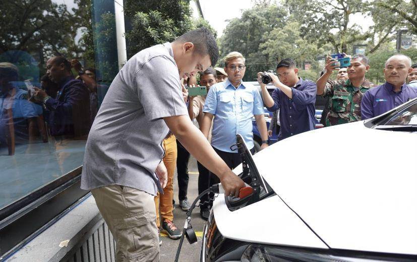Electric Vechile/EV Charging Station di Hotel Le Polonia (Dok. Diskominfo Medan)