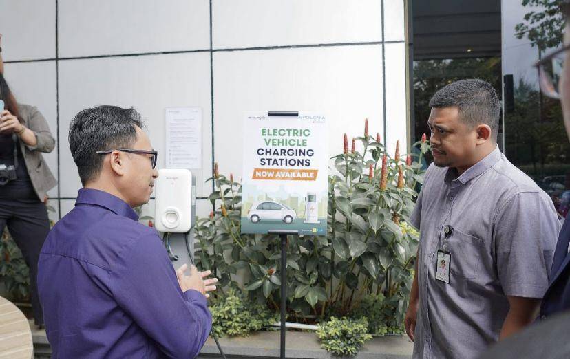Electric Vechile/EV Charging Station di Hotel Le Polonia (Dok. Diskominfo Medan)