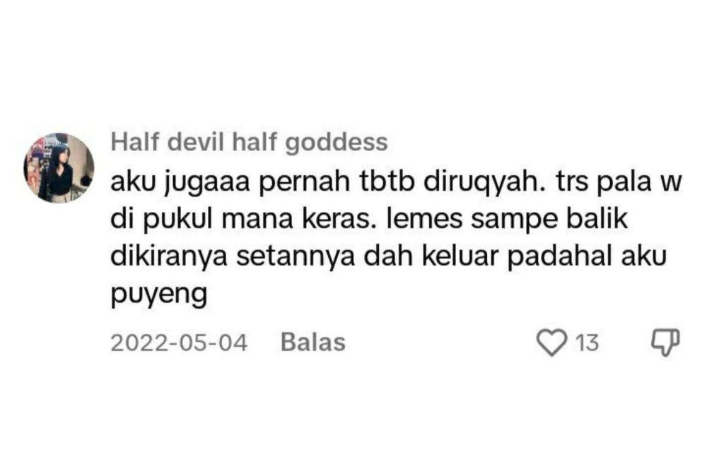7 Pengalaman Kocak Warganet saat Dirukyah, Padahal Gak Ada Setannya