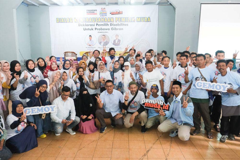 Sekelompok Difabel di Sumedang Beri Dukungan pada Prabowo-Gibran
