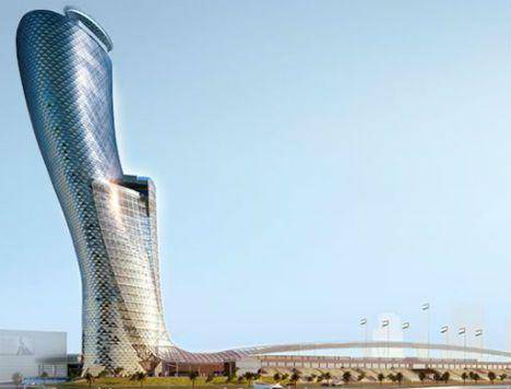 Capital Gate Tower, UEA (weburbanist.com)