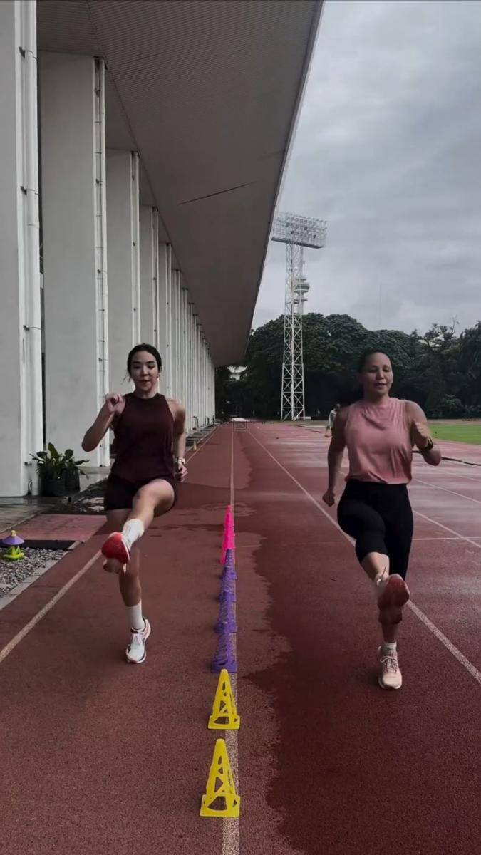 potret Gisella Anastasia berlatih atletik (instagram.com/gisel_la)