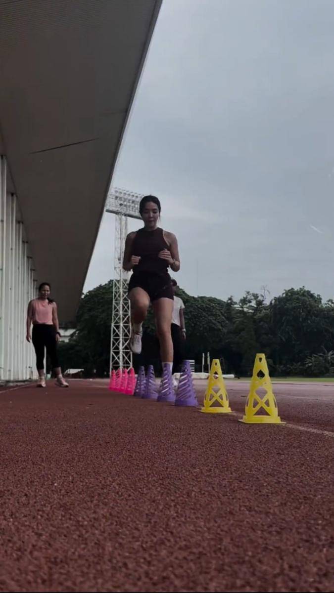 potret Gisella Anastasia berlatih atletik (instagram.com/gisel_la)
