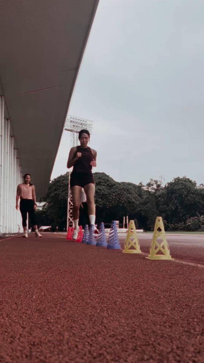 potret Gisella Anastasia berlatih atletik (instagram.com/gisel_la)