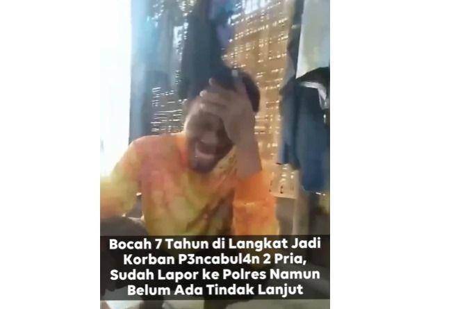 Isak tangis ayah dari korban pemerkosaan anak di Langkat (instagram.com/lambe_medan)
