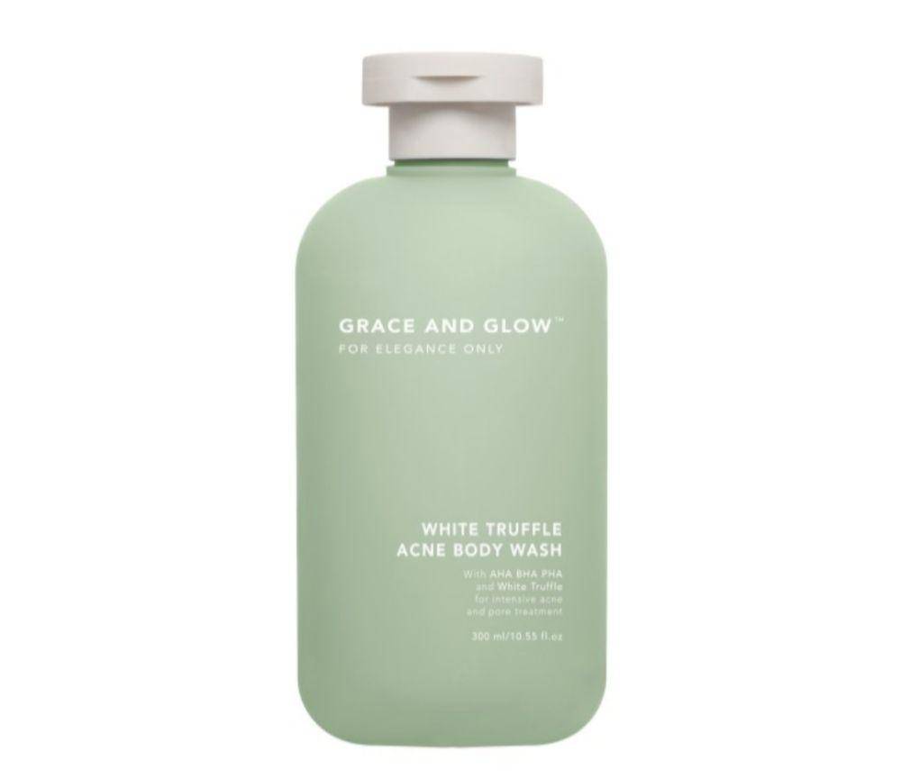 Grace and Glow White Truffle Acne Body Wash (tokopedia.com/beautybaeofficialshop)