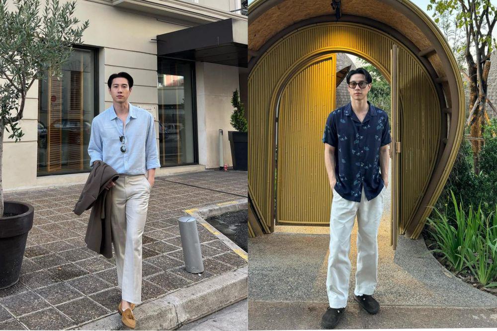 7 Ide Outfit Husband Material ala Aktor Bright Rapheephong, Maskulin!