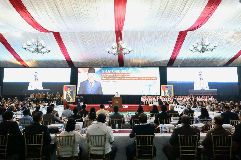 Prabowo Makan Malam Bersama 600 Pendeta