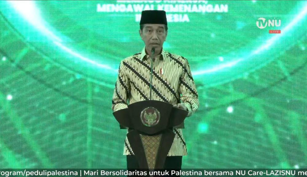 Di Harlah ke-101 NU, Jokowi Cerita soal Pembangunan Gedung UNU dan MBZ