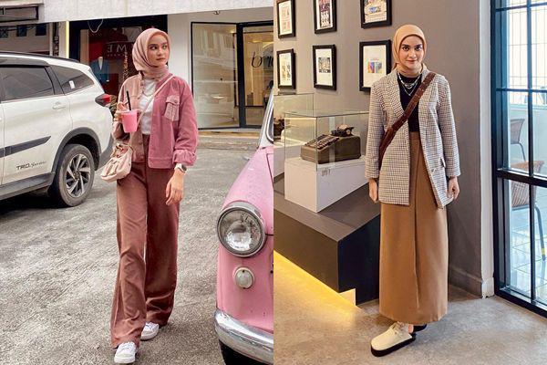 9 Ide Padu Padan Outer ala Helwa Bashel, OOTD Makin Catchy!