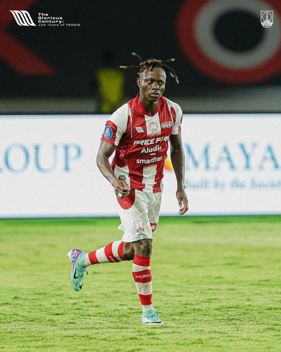 Moussa Sidibe saat berhadapan dengan Madura United. (Instagram.com/persisofficial)