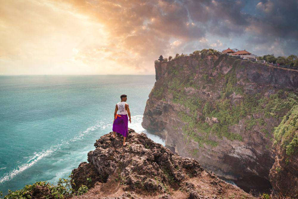potret keindahan pantai di Pulau Bali, Indonesia 