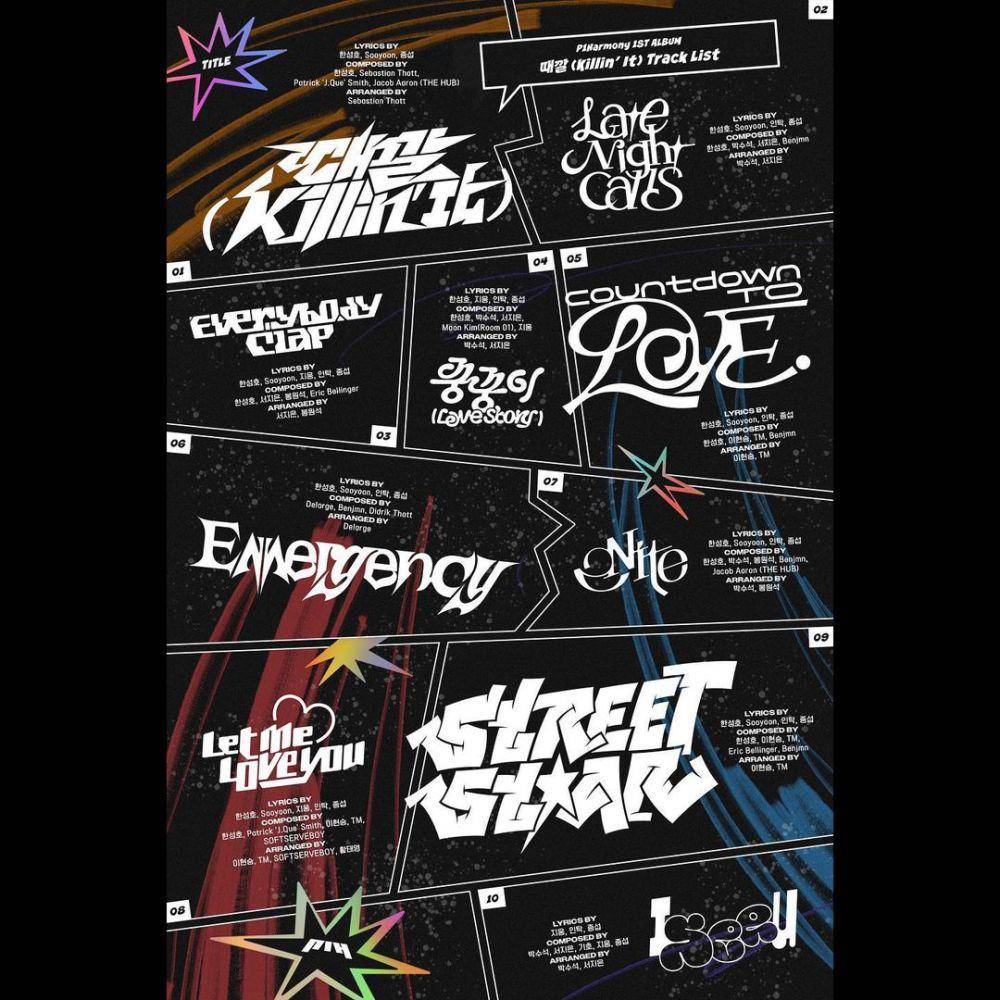 track list album Killin' It (instagram.com/p1h_official)
