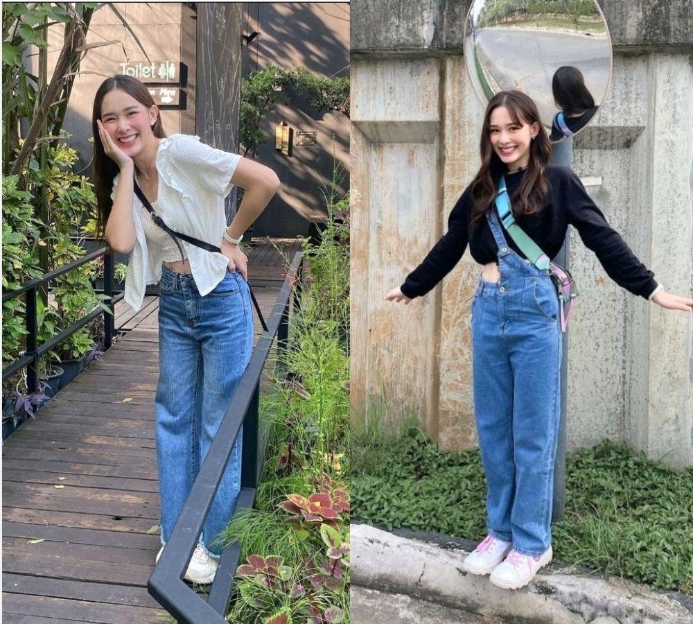 9 Ide Styling Jeans Namfah Thunyaphat, Santai Tapi Charming