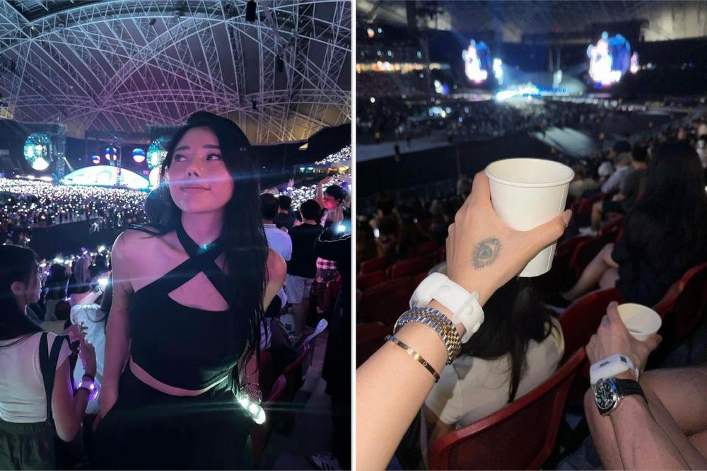 7 Potret Wendy Walters Nonton Coldplay di Singapura, Sama Pacar Baru?