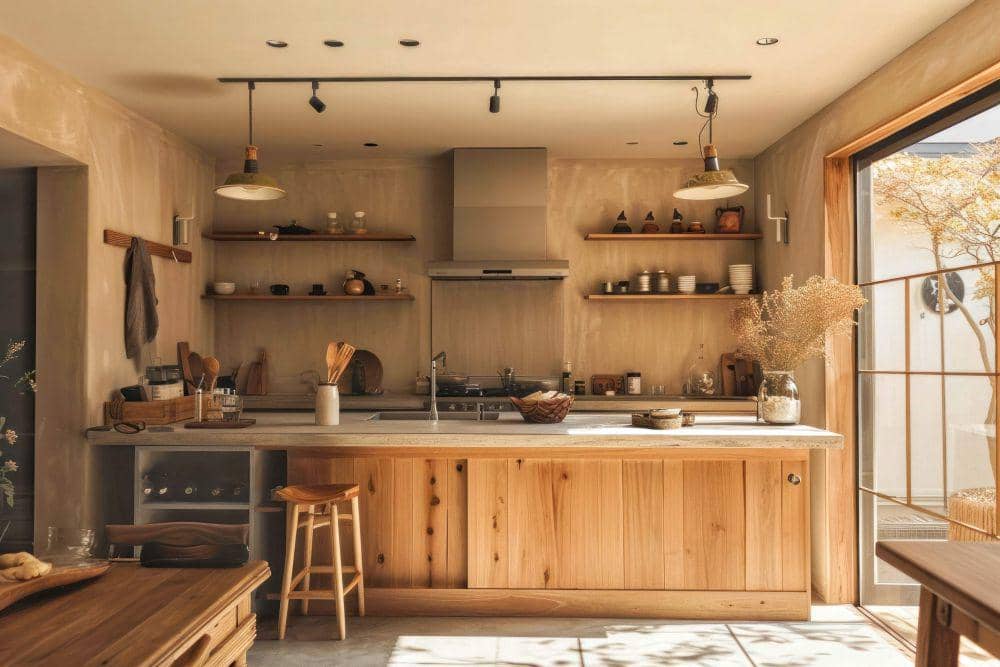 ilustrasi dapur rustic nuansa krem (rawpixel.com/rawpixel)