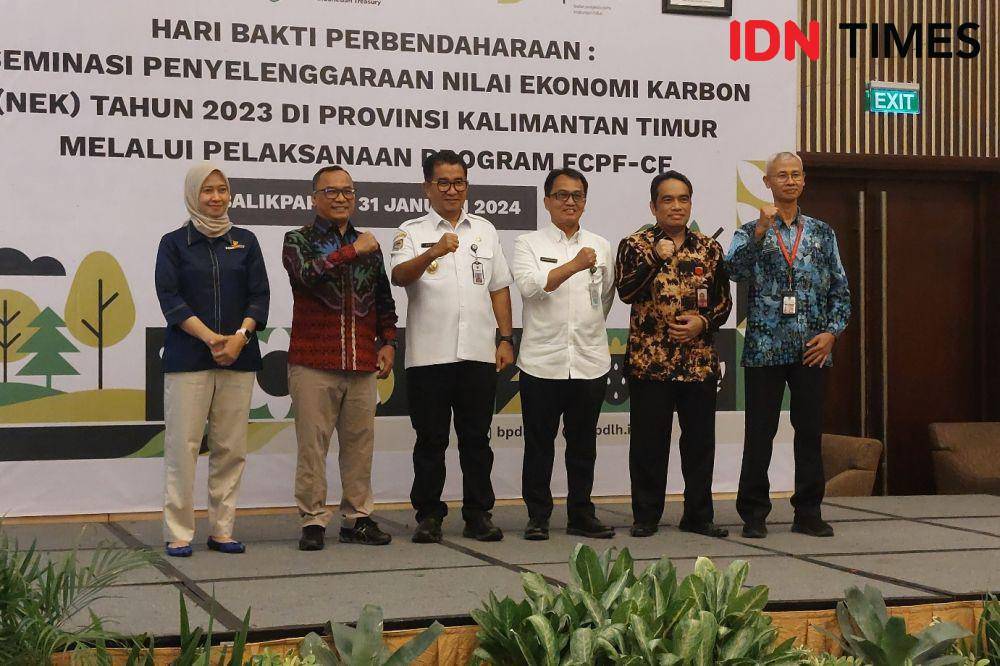 Diseminasi Penyelenggaraan Nilai Ekonomi Karbon di Balikpapan (31/1/2024). (IDN Times/Fatmawati)