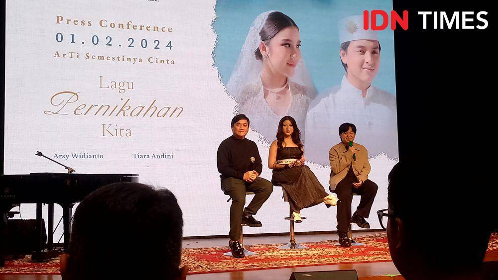 Konferensi pers Lagu Pernikahan Kita pada Kamis (01/02/2024) (IDN Times/Ines Suseno)