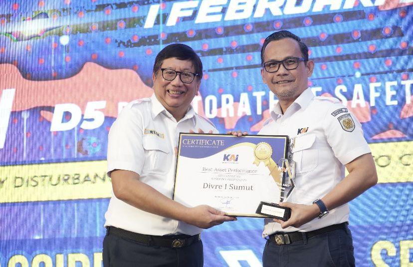 Selamatkan Aset PT KAI, Kapolres Tebing Tinggi Raih Penghargaan