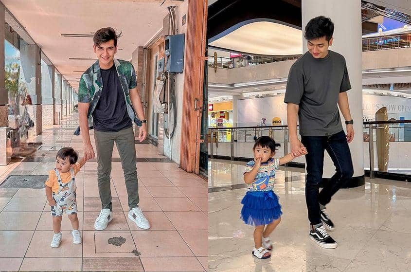 9 Gaya Teuku Ryan saat Momong Moana, Ayah Telaten!