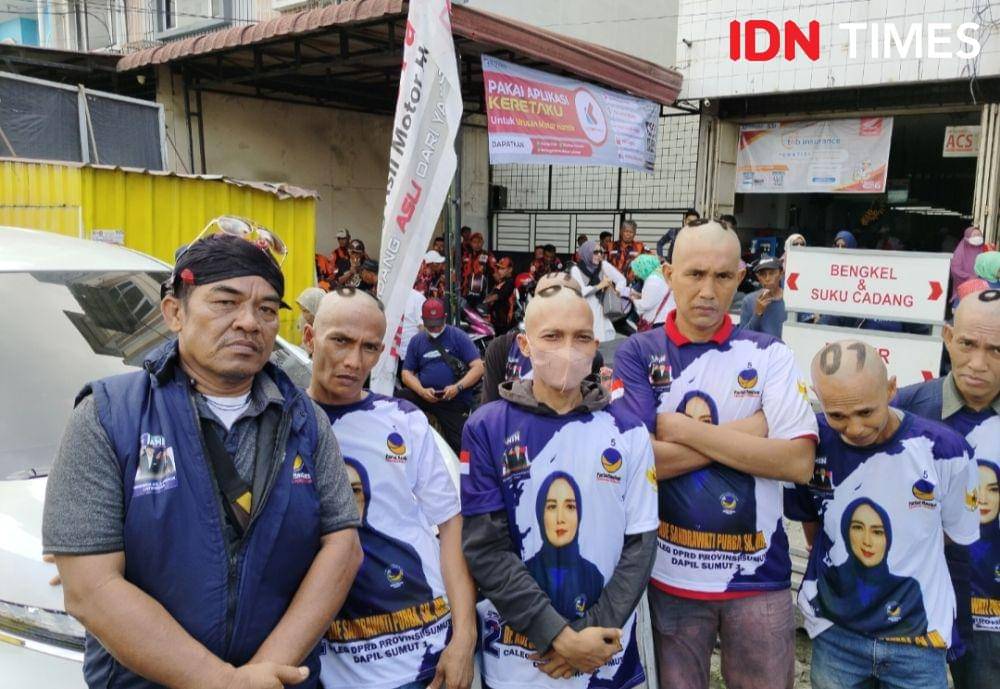 Timses Ade Sandrawati Purba yang merupakan caleg dari partai Nasdem optimis Anies menang di pemilu 2024 (IDN Times/Eko Agus Herianto)