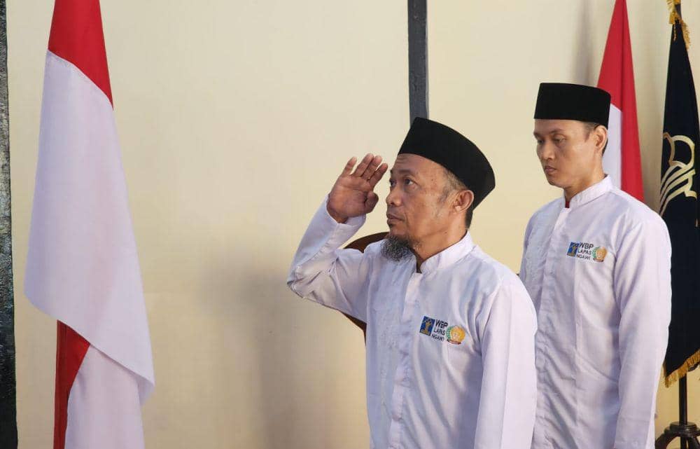 Dua Napiter Lapas Kelas IIB Ngawi Ikrar Setia kepada NKRI