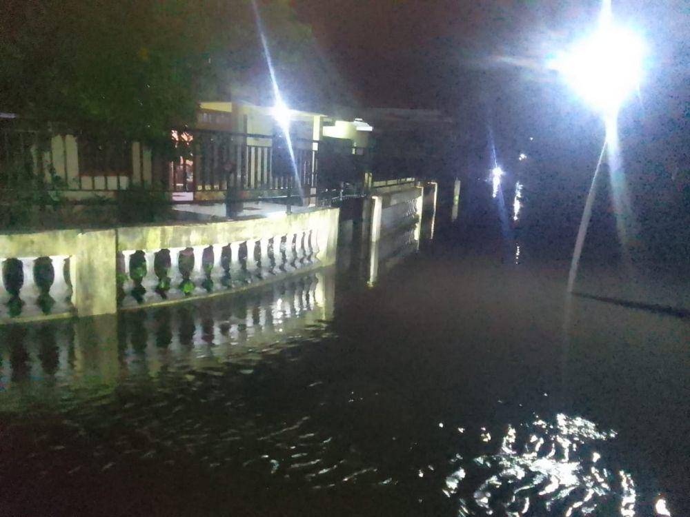 Rumah warga di Piyungan Bantul diterjang banjir.(Dok.BPBD Bantul)