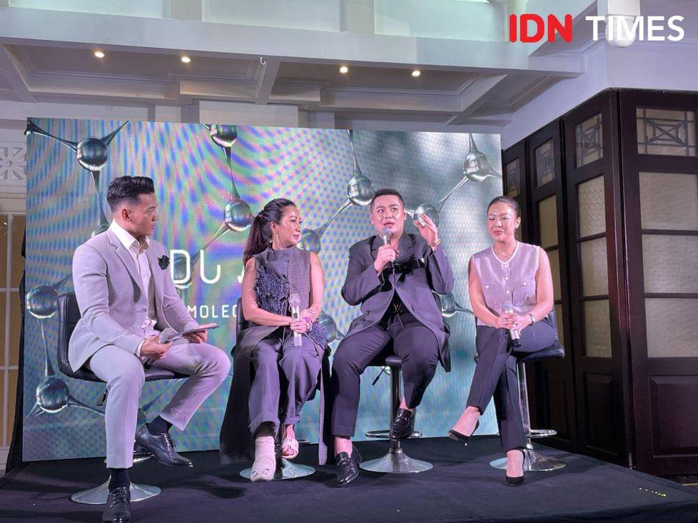 Peluncuran dan Press Conference Duvaderm Molecular Skincare' pada Kamis (31/1/24). (IDNTimes/Dina Fadillah Salma)