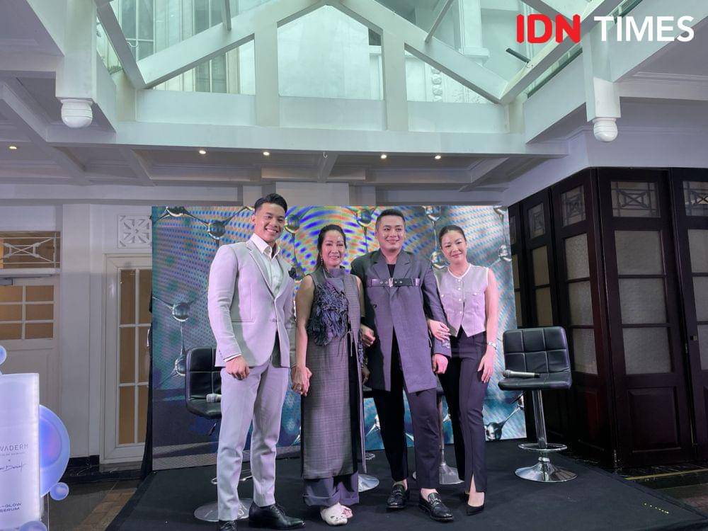 Peluncuran dan Press Conference Duvaderm Molecular Skincare' pada Kamis (31/1/24). (IDNTimes/Dina Fadillah Salma)