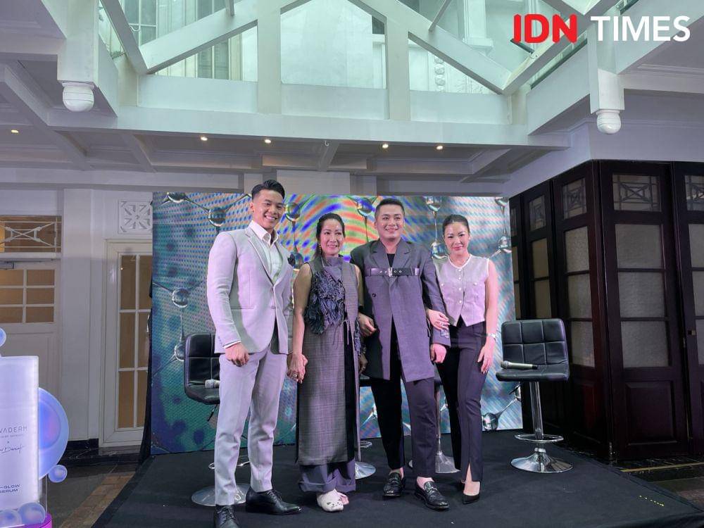 Peluncuran dan Press Conference Duvaderm Molecular Skincare' pada Kamis (31/1/24). (IDNTimes/Dina Fadillah Salma)