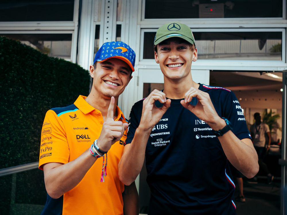 Duel 5 Musim Pertama George Russell vs. Lando Norris di Formula 1