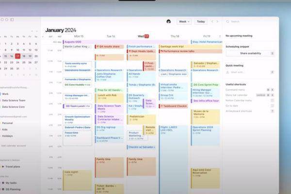 tampilan notion calendar di desktop (youtube.com/notion)