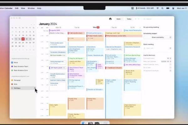 tampilan notion calendar di desktop (youtube.com/notion)