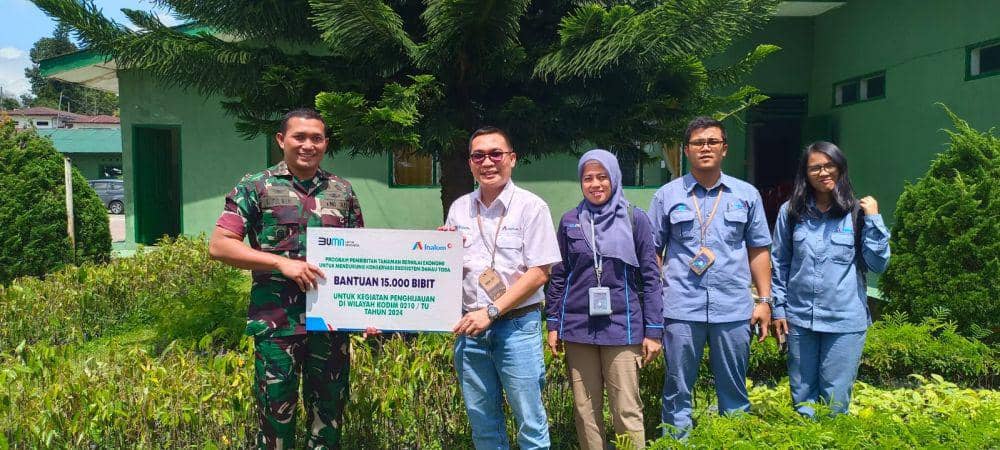Konservasi Ekosistem Danau Toba, Inalum Berikan 15 Ribu Bibit Pohon